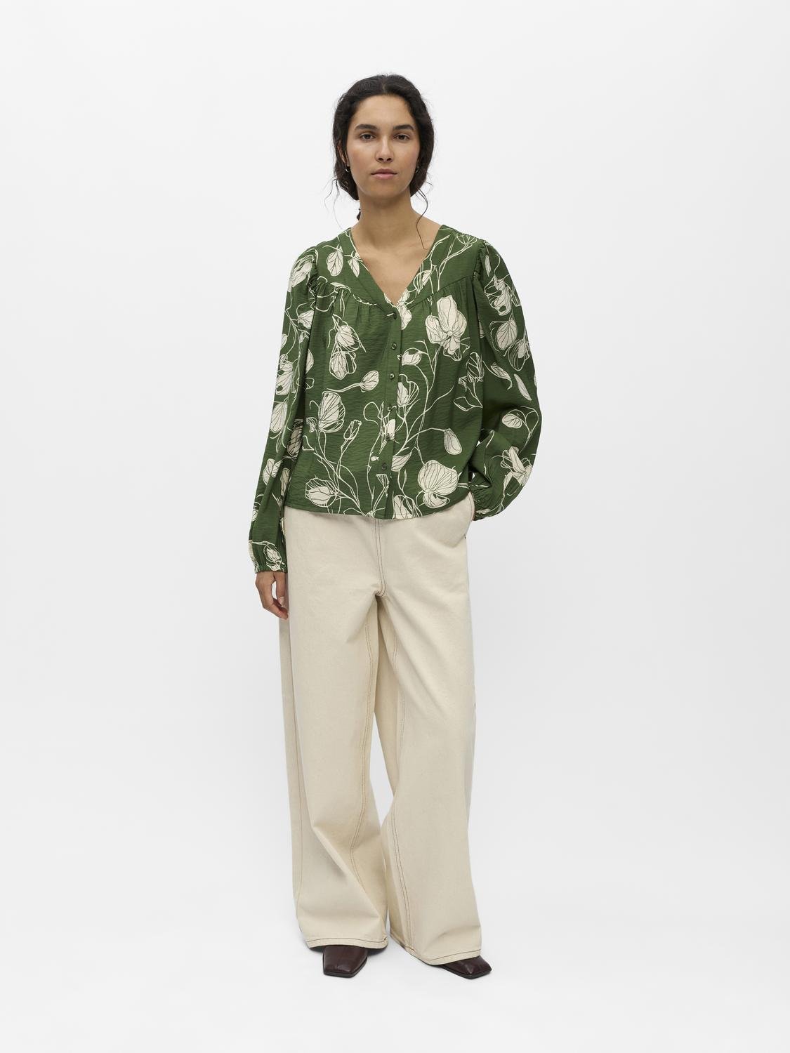 OBJJACIRA Top - Bronze Green - VERO MODA & VILA Bergvik
